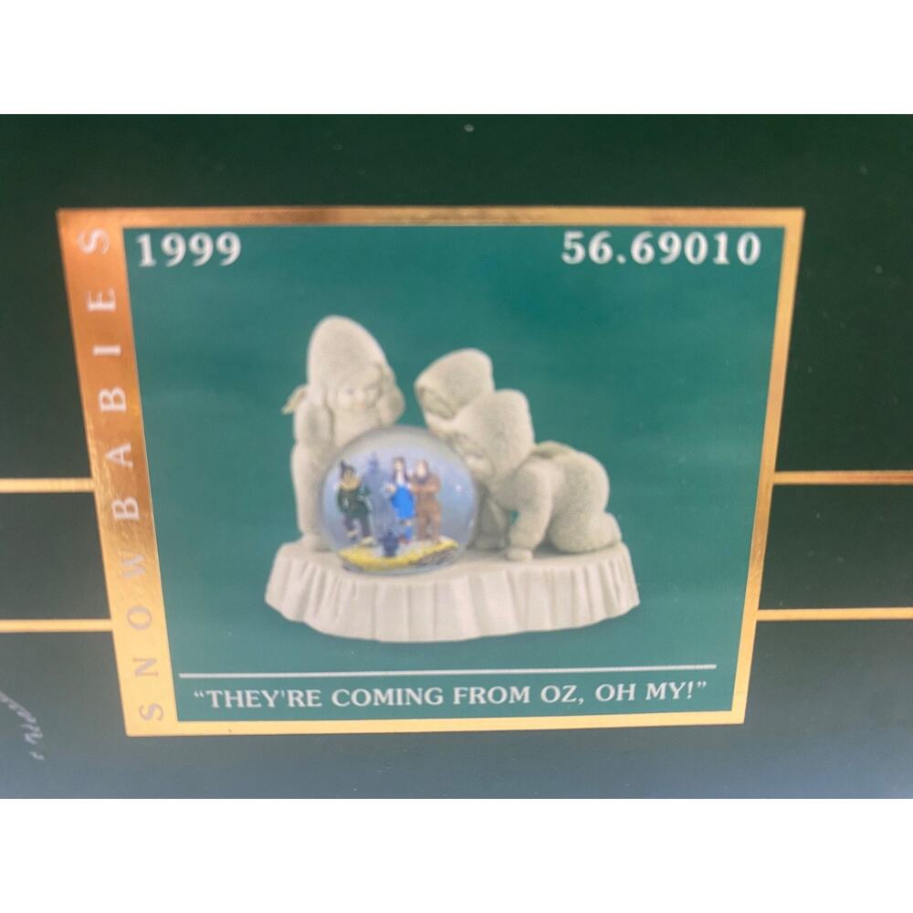 VTG Dept. 56 Snowbabies Wizard of Oz Snow Globe They're Coming From Oz Oh My - Picture 10 of 13